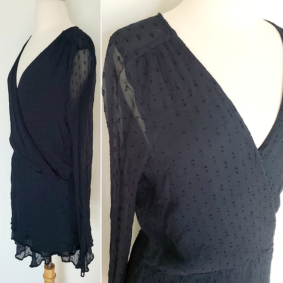 Free People DahliaSheer Dot Print Mini Dress - Picture 4 of 7